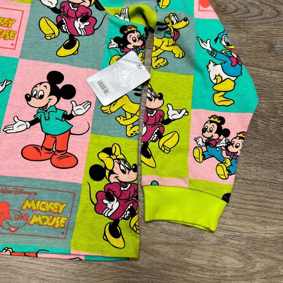 Disney Mickey Mouse & Friends All Over Print Sweatshirt 2X All Over Print Crop - Picture 2 of 12